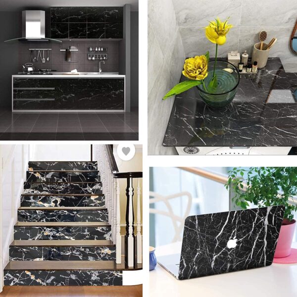 Black Marble foil Stickers - Image 3