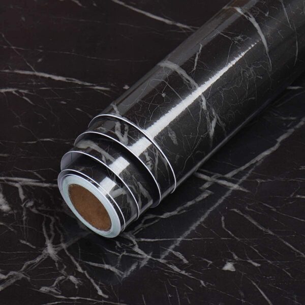 Black Marble foil Stickers