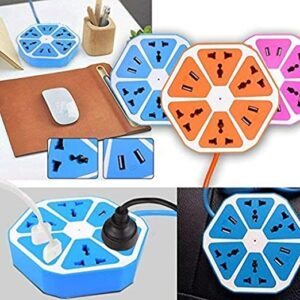 Heavy Duty Hexagon Electrical Extension Cord Power Socket