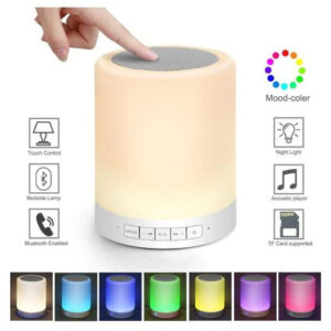 LED Touch Lamp Bluetooth Speaker, Wireless HiFi Speaker Light, USB Rechargeable Portable with TWS - Multi
