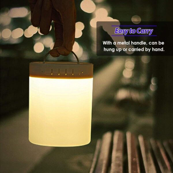 LED Touch Lamp Bluetooth Speaker, Wireless HiFi Speaker Light, USB Rechargeable Portable with TWS - Multi - Image 9