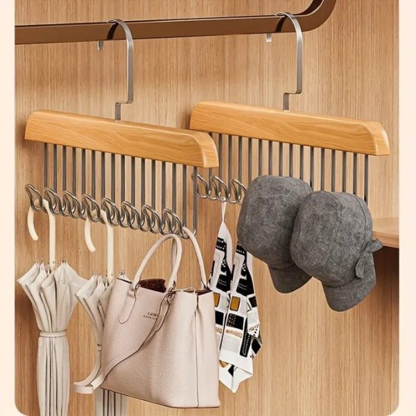 8 Hook Wooden Hanger