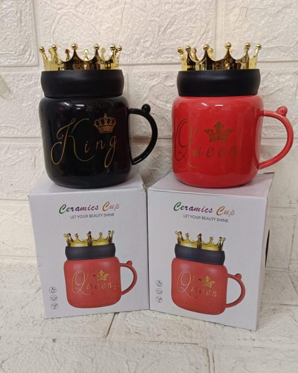 King Queen Mug Set