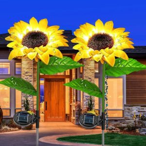 2 Pc Solar Sunflower