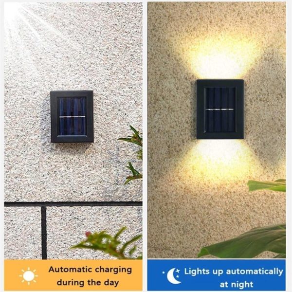2 pcs 2 Way Solar Light