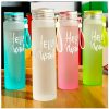 Hello Master Printed Glass Bottle 500ml