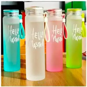 Hello Master Printed Glass Bottle 500ml