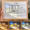 3D LED Painting Wooden Photo