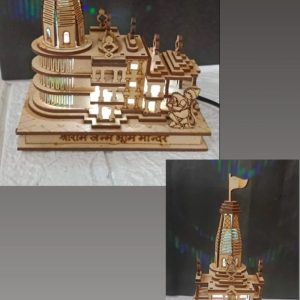 Shri Ram Mandir 5 inch with LED