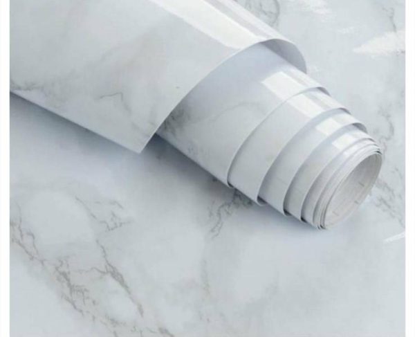 WHITE MARBLE STICKER 2 mtr